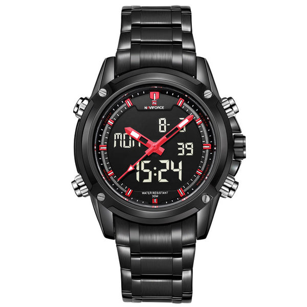 NAVIFORCE Luxury Brand Men Sports Army Military Watches Men's Quartz Analog LED Clock Male Waterproof Watch relogio masculino