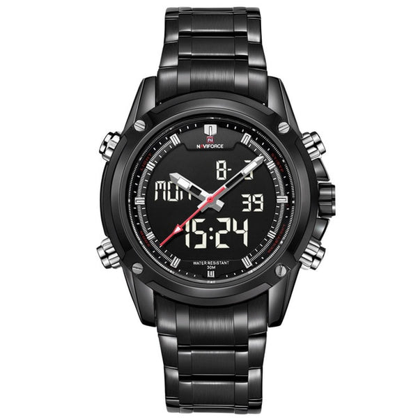 NAVIFORCE Luxury Brand Men Sports Army Military Watches Men's Quartz Analog LED Clock Male Waterproof Watch relogio masculino