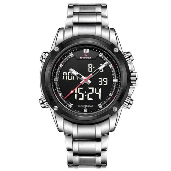 NAVIFORCE Luxury Brand Men Sports Army Military Watches Men's Quartz Analog LED Clock Male Waterproof Watch relogio masculino