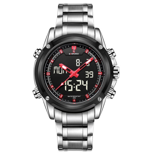 NAVIFORCE Luxury Brand Men Sports Army Military Watches Men's Quartz Analog LED Clock Male Waterproof Watch relogio masculino