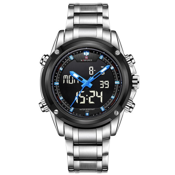 NAVIFORCE Luxury Brand Men Sports Army Military Watches Men's Quartz Analog LED Clock Male Waterproof Watch relogio masculino