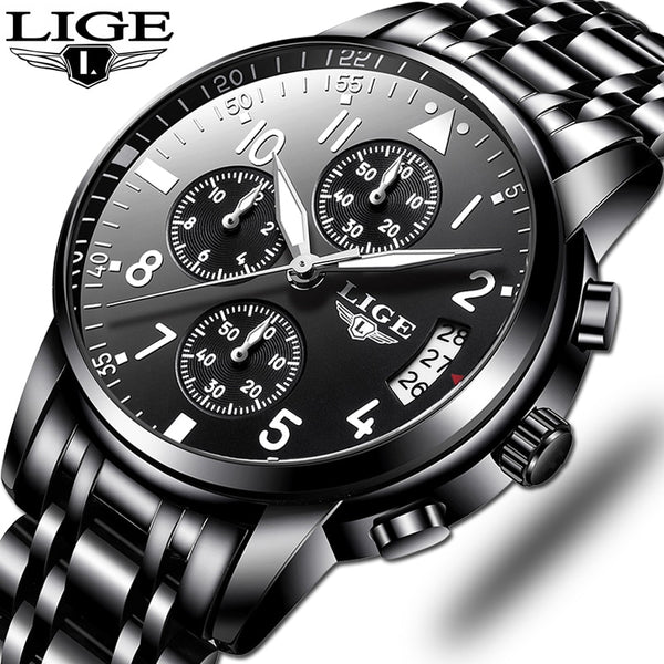 Relogio Masculino Mens Watches Waterproof Quartz Business Watch LIGE Top Brand Luxury Men Casual Sport Watch Male Relojes Hombre