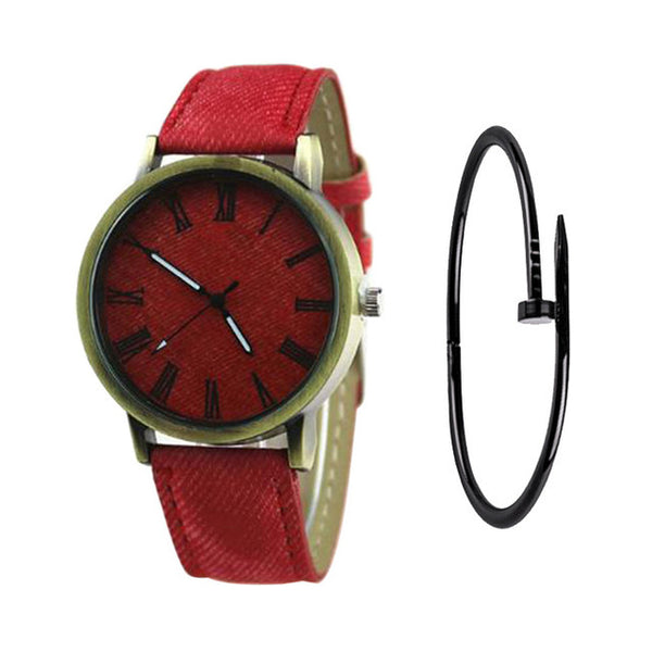 MEIBO Relojes Women Quartz Watches Denim Design Leather Strap Male Casual Wristwatch Relogio Masculino Ladies Watch female watch