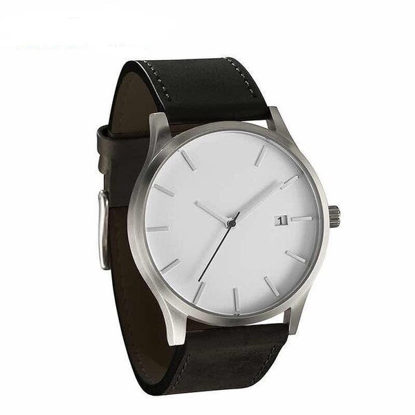Military Quartz Men Watch Leather Sport watches Reloj 2019 Fashion Large Dial High Quality Clock Wristwatch Relogio Masculino