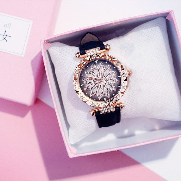Luxury Women Watches Ladies Bracelet Watch Starry Sky Clock Hot Sale Fashion Diamond Female Quartz Wristwatches relogio feminino