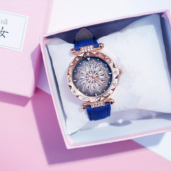Luxury Women Watches Ladies Bracelet Watch Starry Sky Clock Hot Sale Fashion Diamond Female Quartz Wristwatches relogio feminino