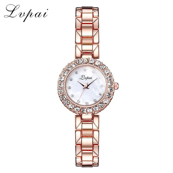 Lvpai Brand Luxury Bracelet Watches Set For Women Fashion Geometric Bangle Quartz Clock Ladies Wrist Watch Zegarek Damski