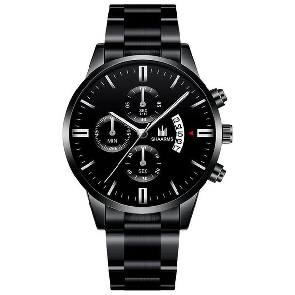 Fashion Business Watches Luxury Men'S Stainless Steel Male Quartz Watch Man Wristwatch Military Sport Clock Relogio Masculino