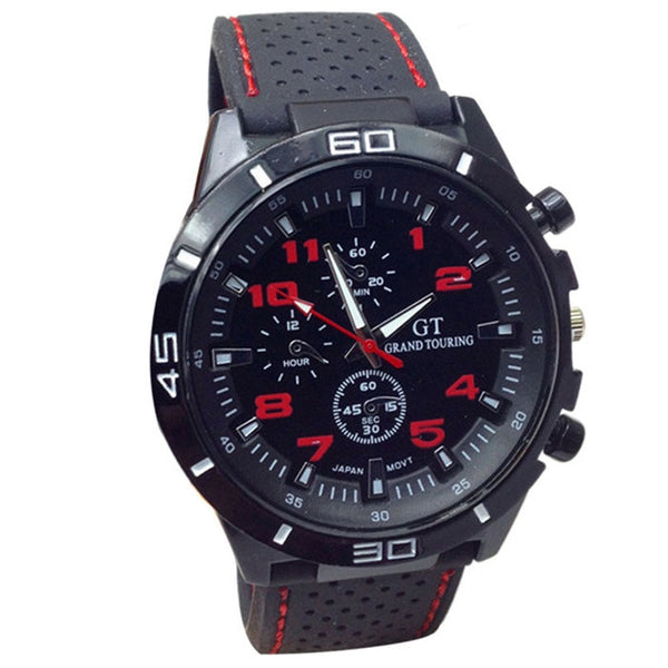 New Brand Gold Mens Watches Top Brand Luxury Silicone Wristwatch Mens Gift Quartz Watch Discount Relogio Masculino #4M20#F