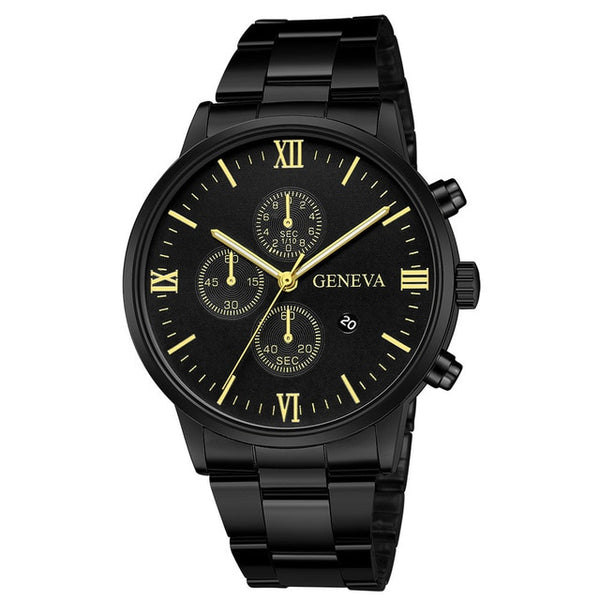 The Men Watches Luxury Brand Auto Date Gold Male Clock Sport Quartz Wrist Watch Men relogio masculino erkek kol saati