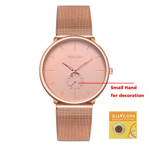 DONROSIN Men Casual Slim Black Mesh Steel Wrist Sport Watch Fashion Mens Watches Top Brand Luxury Quartz Watch Relogio Masculino