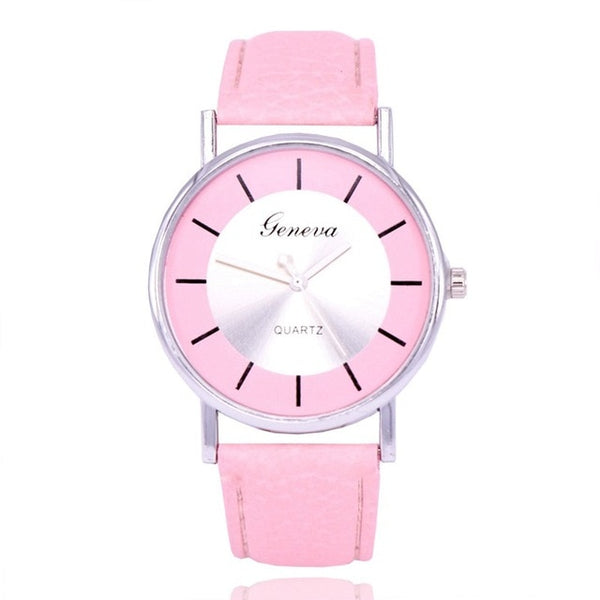 Brand New Women's Watches vansvar Women's Casual Quartz Leather Band Buckle Strap Watch Analog Wrist Watch relogio feminino Cloc