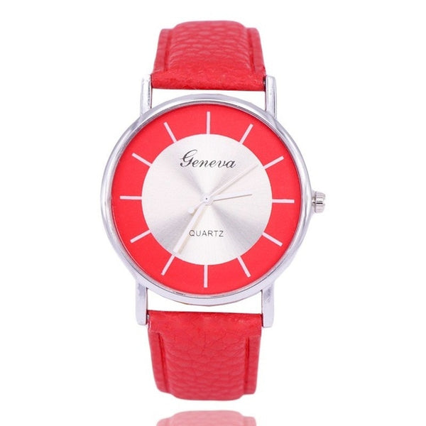 Brand New Women's Watches vansvar Women's Casual Quartz Leather Band Buckle Strap Watch Analog Wrist Watch relogio feminino Cloc
