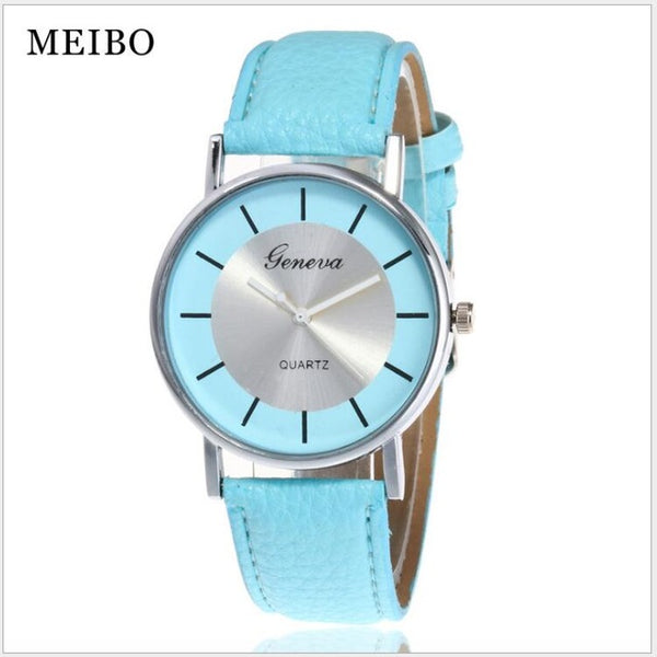Brand New Women's Watches vansvar Women's Casual Quartz Leather Band Buckle Strap Watch Analog Wrist Watch relogio feminino Cloc