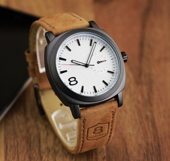 Casual Sport Watches for Men Blue Top Brand Luxury Military Leather Wrist Watch Man Clock Fashion Chronograph Wristwatch
