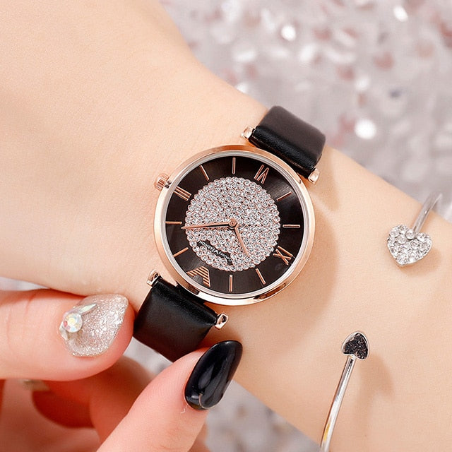 Luxury Diamond Women Watches 2019 Rose Gold Magnetic Ladies Wrist Watches For Women Bracelet Watch Female Clock Relogio Feminino