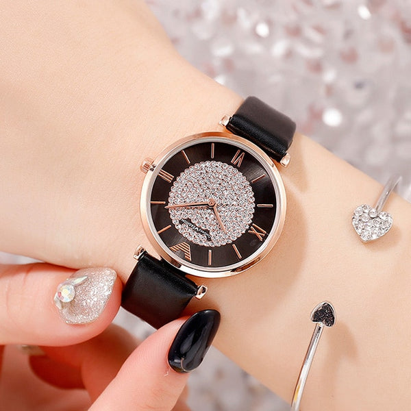 Luxury Diamond Women Watches 2019 Rose Gold Magnetic Ladies Wrist Watches For Women Bracelet Watch Female Clock Relogio Feminino