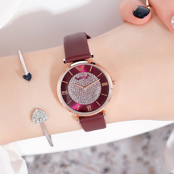 Luxury Diamond Women Watches 2019 Rose Gold Magnetic Ladies Wrist Watches For Women Bracelet Watch Female Clock Relogio Feminino