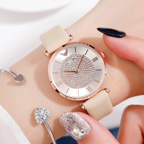 Luxury Diamond Women Watches 2019 Rose Gold Magnetic Ladies Wrist Watches For Women Bracelet Watch Female Clock Relogio Feminino