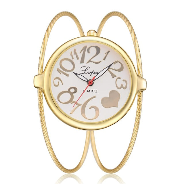 Women Fashion Luxury Watch Bracelet Quartz Dress Watches Rose Gold Small And Exquisite Lvpai Brand Ladies Casual Clock LP353