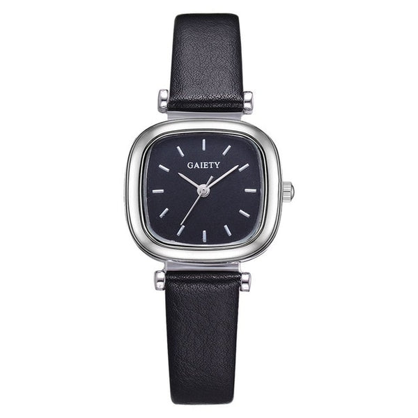 Exquisite Small Women Dress Watches Retro Leather Female Clock Top Brand Women's Fashion Mini Design Bracelet Wristwatches Clock