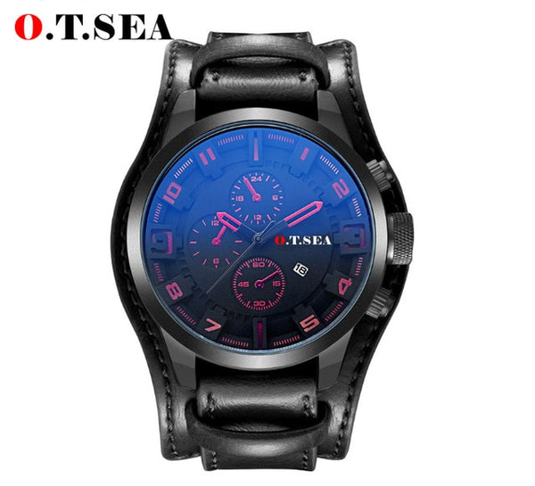 Luxury Leather Watches Men Military Sport Quartz Wrist Watch 2019 Male Best Selling Clock xfcs Relogio Masculino erkek kol saati