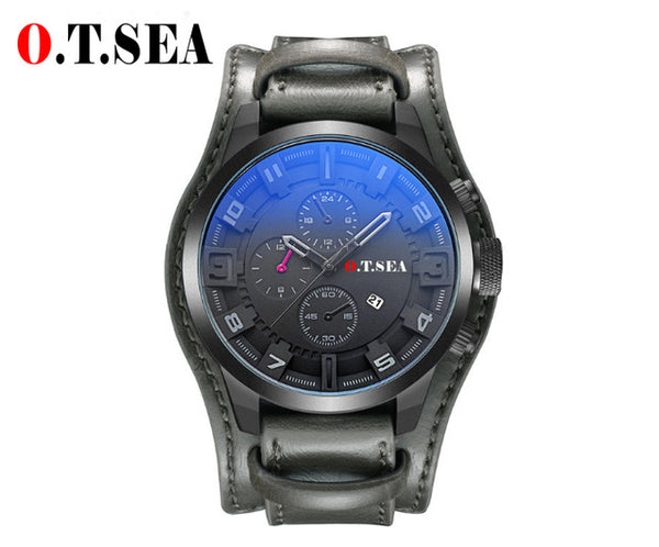 Luxury Leather Watches Men Military Sport Quartz Wrist Watch 2019 Male Best Selling Clock xfcs Relogio Masculino erkek kol saati