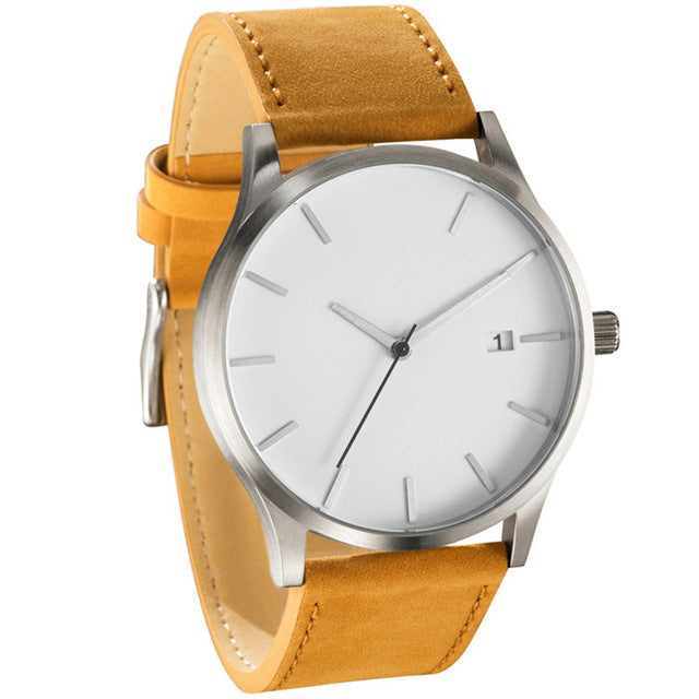 Men's Watch Sports Minimalistic Watches For Men Wrist Watches Leather Clock Relojes erkek kol saati relogio masculino Watch Men