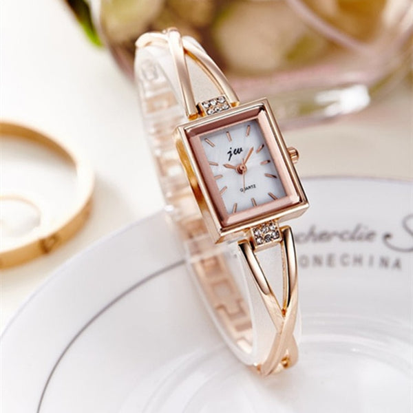 JW 2019 Women Gold Bracelet watches Luxury Brand Quartz creative Watch Ladies Steel Casual Dress Wristwatches Female Hours Clock