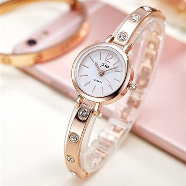 JW 2019 Women Gold Bracelet watches Luxury Brand Quartz creative Watch Ladies Steel Casual Dress Wristwatches Female Hours Clock