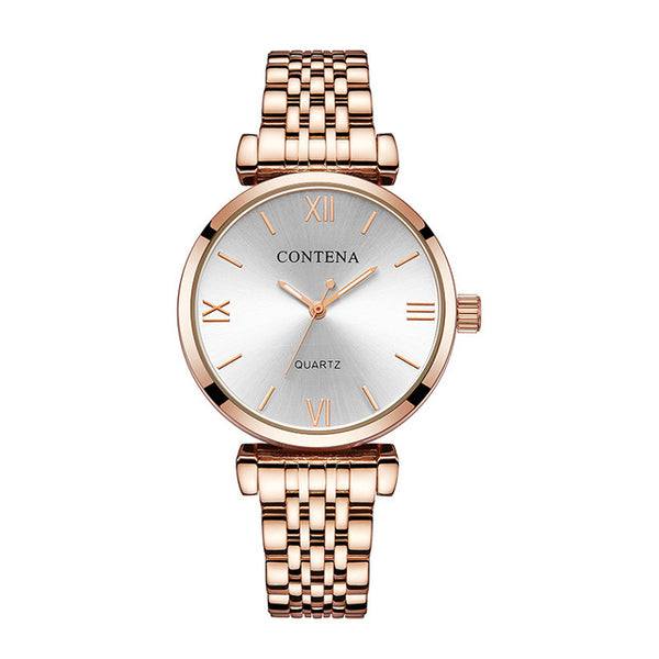Women's Wrist Watch 2019 Luxury Brand Contena Ladies Quartz Watch Full Stainless Steel Female Clock Wristwatches reloj mujer