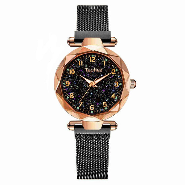 Ladies Dress Watches Magnetic Starry Sky Women Wristwatch Luxury Rose Gold Female Quartz Clock reloj mujer relogio feminino 2019