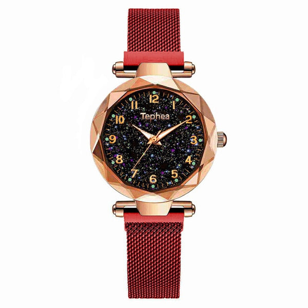 Ladies Dress Watches Magnetic Starry Sky Women Wristwatch Luxury Rose Gold Female Quartz Clock reloj mujer relogio feminino 2019