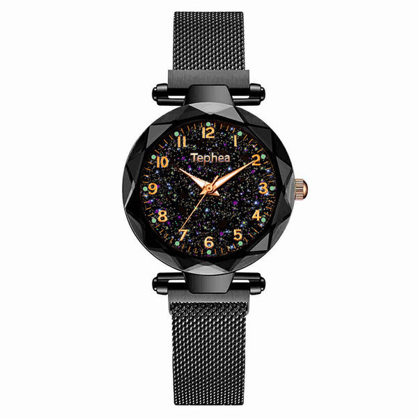 Ladies Dress Watches Magnetic Starry Sky Women Wristwatch Luxury Rose Gold Female Quartz Clock reloj mujer relogio feminino 2019