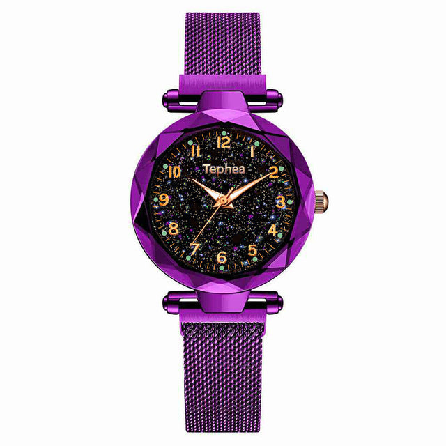 Ladies Dress Watches Magnetic Starry Sky Women Wristwatch Luxury Rose Gold Female Quartz Clock reloj mujer relogio feminino 2019