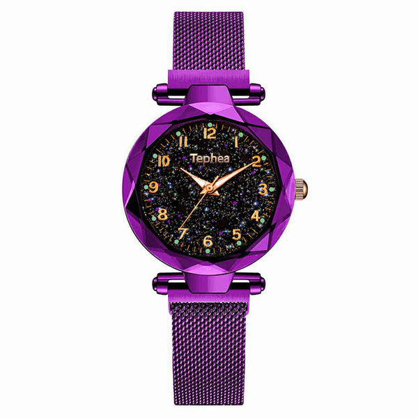 Ladies Dress Watches Magnetic Starry Sky Women Wristwatch Luxury Rose Gold Female Quartz Clock reloj mujer relogio feminino 2019